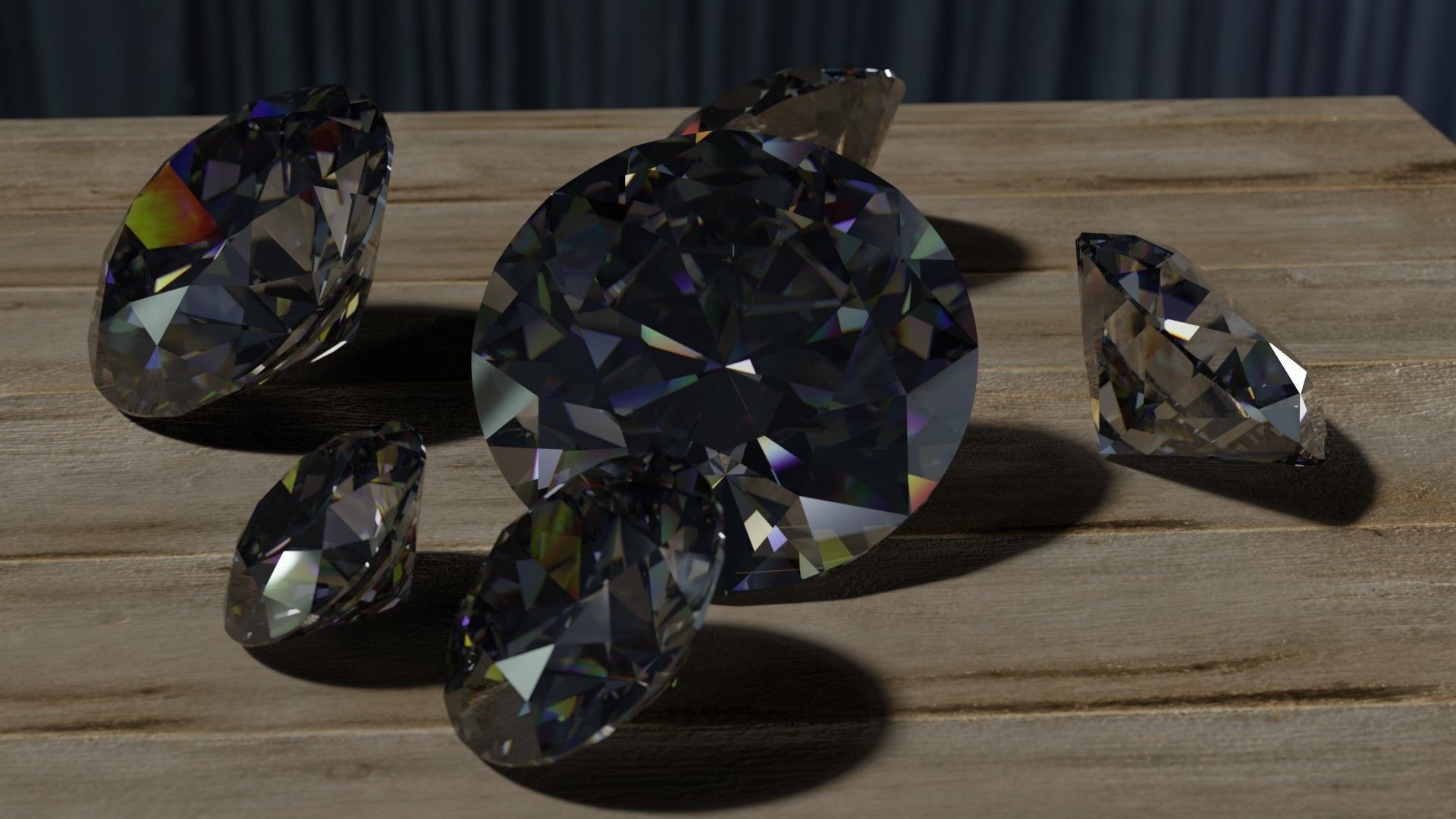 Diamond plus Blender Material Shader Simple Shapes Collection 3D model_5