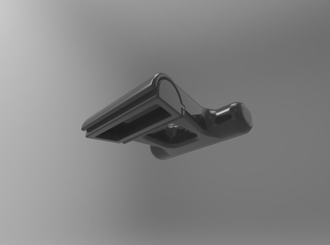 Grip to help pull or push doors without a direct contact Free 3D print model_3