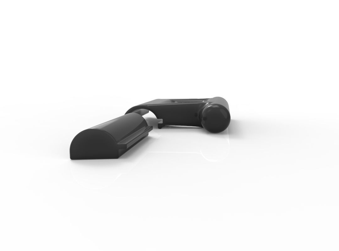 Grip to help pull or push doors without a direct contact Free 3D print model_4