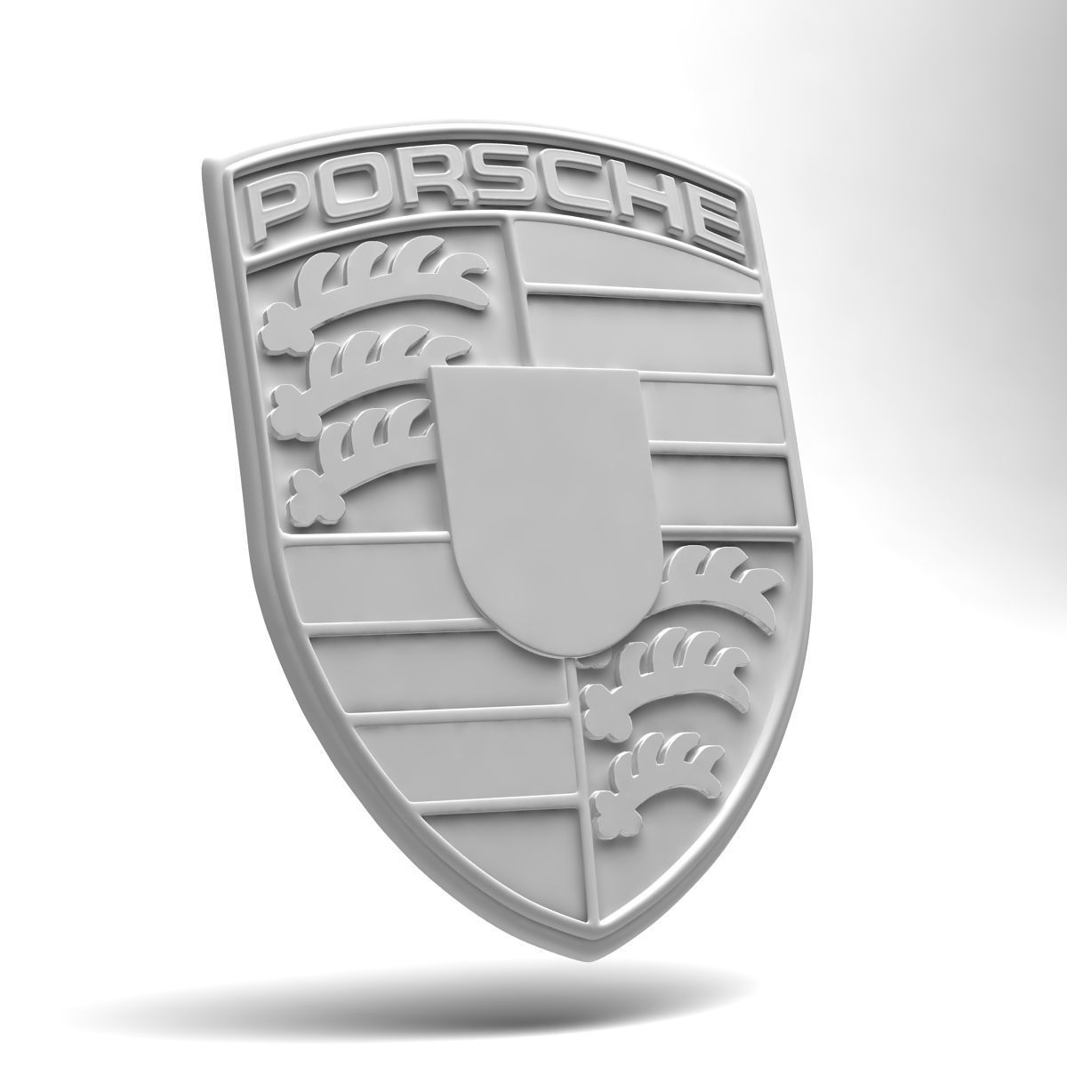 Porsche New Crests Bundle Low-poly 3D model_2