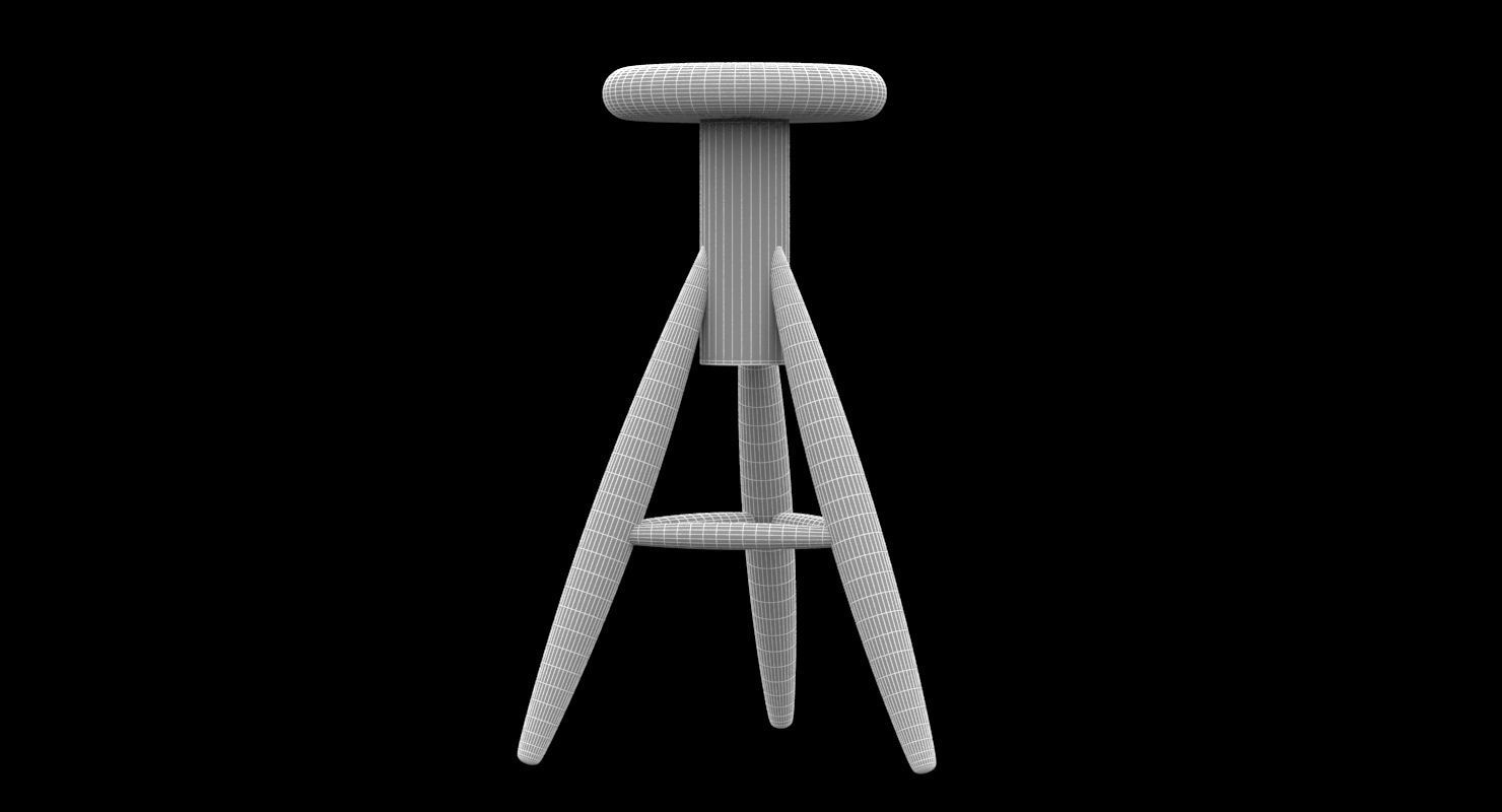 Rocket Baby Rocket Stool 3D model_3