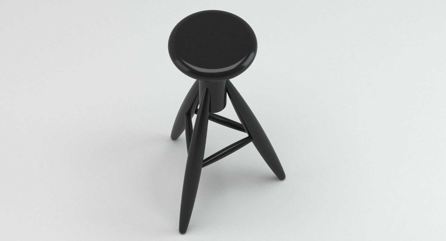 Rocket Baby Rocket Stool 3D model_2