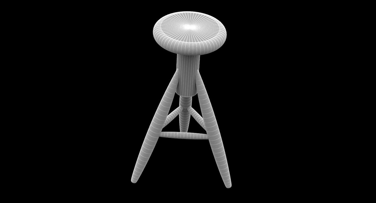 Rocket Baby Rocket Stool 3D model_4