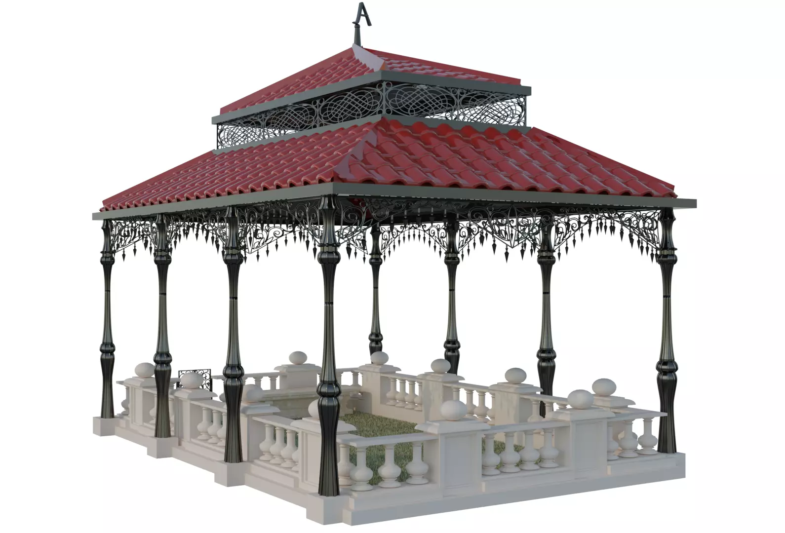 Arbour for the grave 2020 3D model