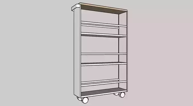 Yamazaki Rolling Storage Cart