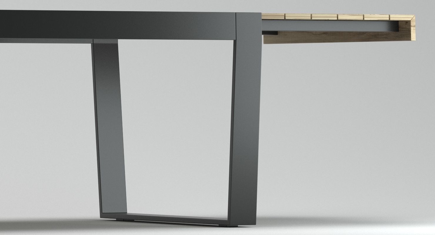 Roda Spinnaker Dining Table 3D model_1