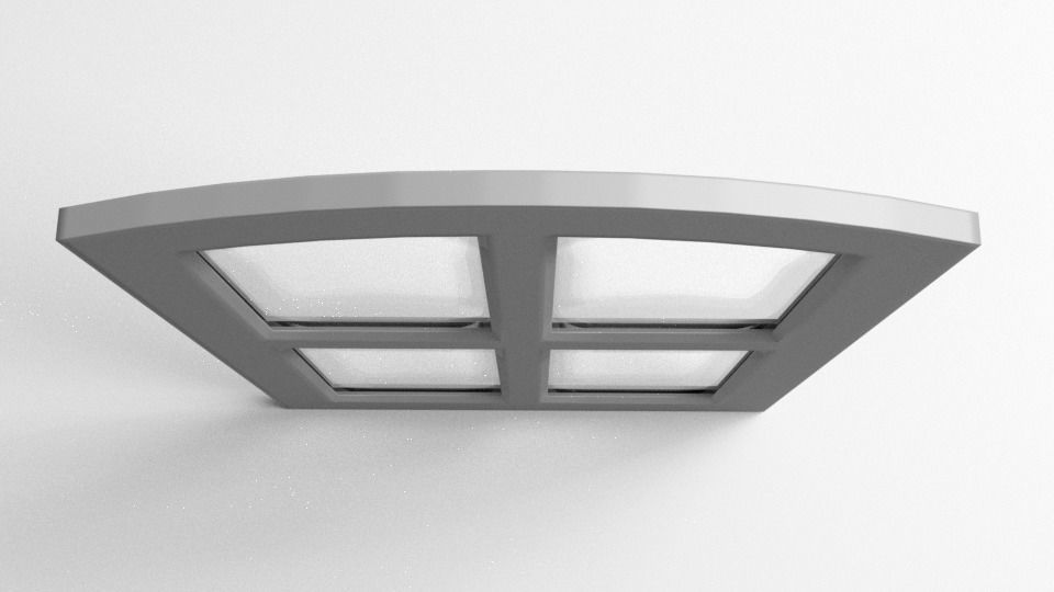 Window 8 arched 3D model_2
