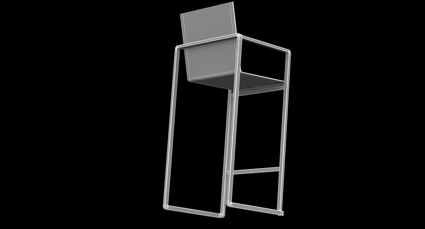Royal Botania Alura 43 Bar Stool 3D model_5