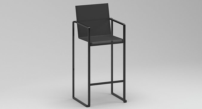 Royal Botania Alura 43 Bar Stool 3D model