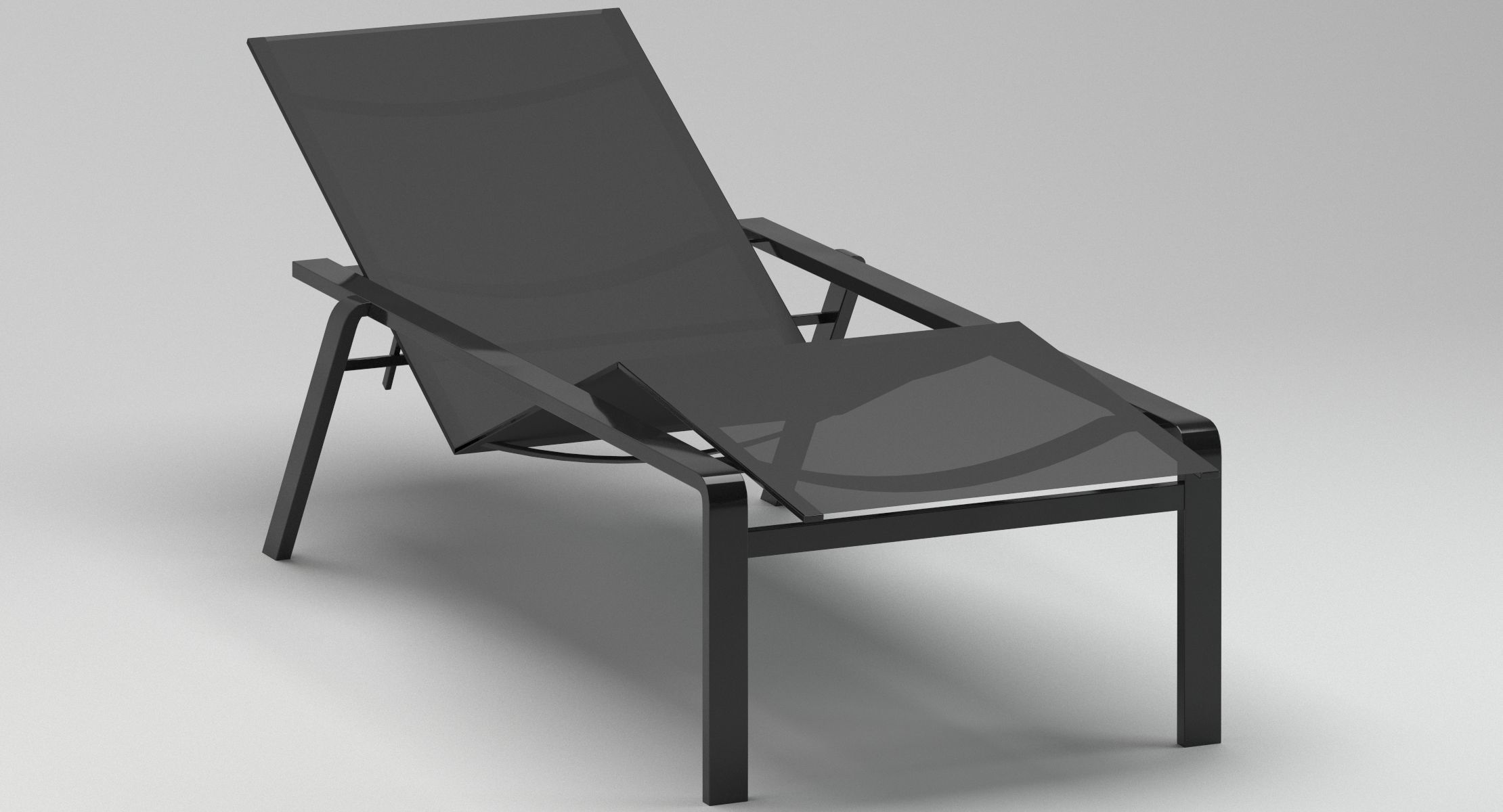 Royal Botania Alura 195 Lounger Chaise 3D model_4