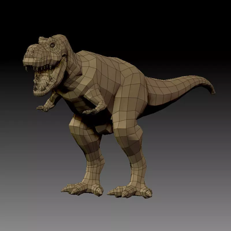 3D DINOSAUR-LOWPOLY t-rex Low-poly 3D model