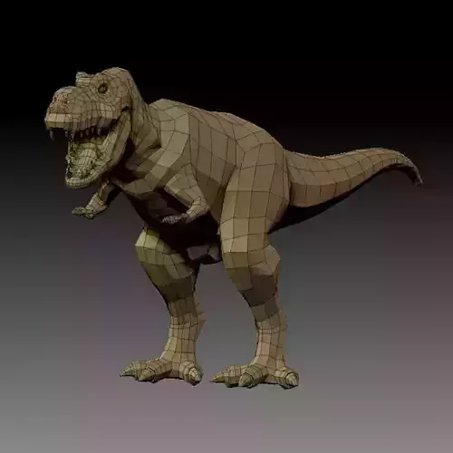 3D DINOSAUR-LOWPOLY t-rex