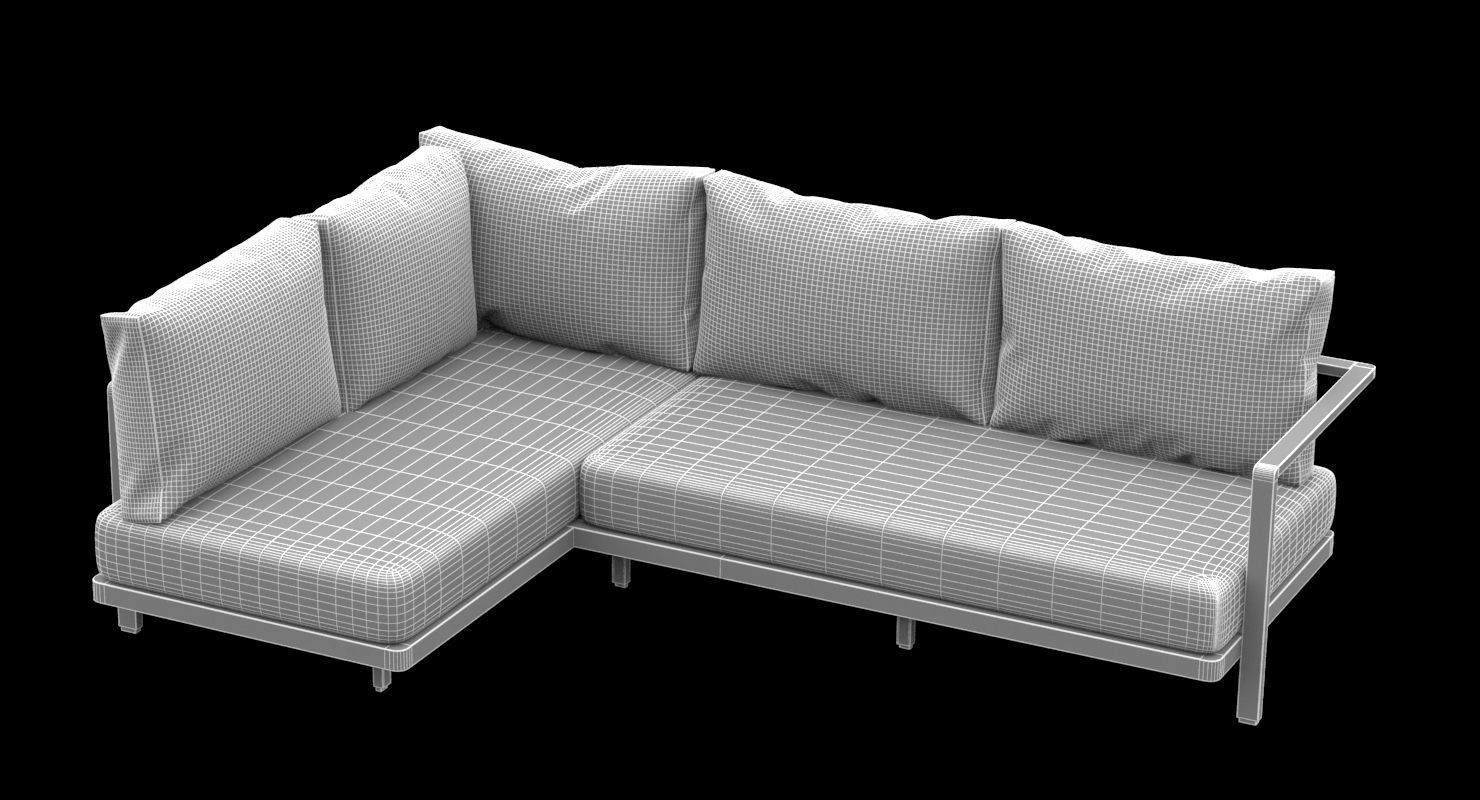 Royal Botania outdoor sofa 1 3D model_7