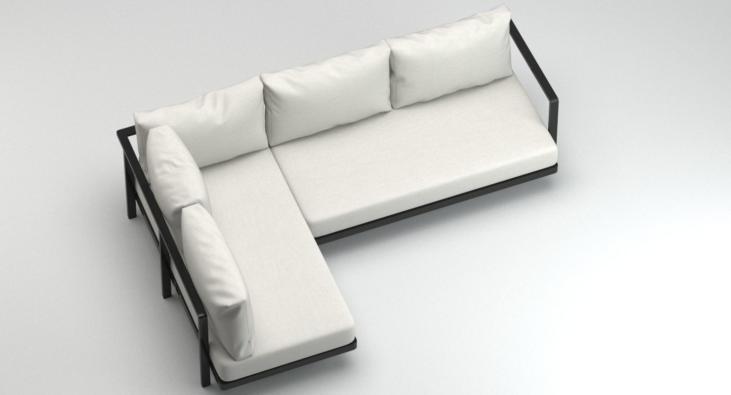 Royal Botania outdoor sofa 1 3D model_1