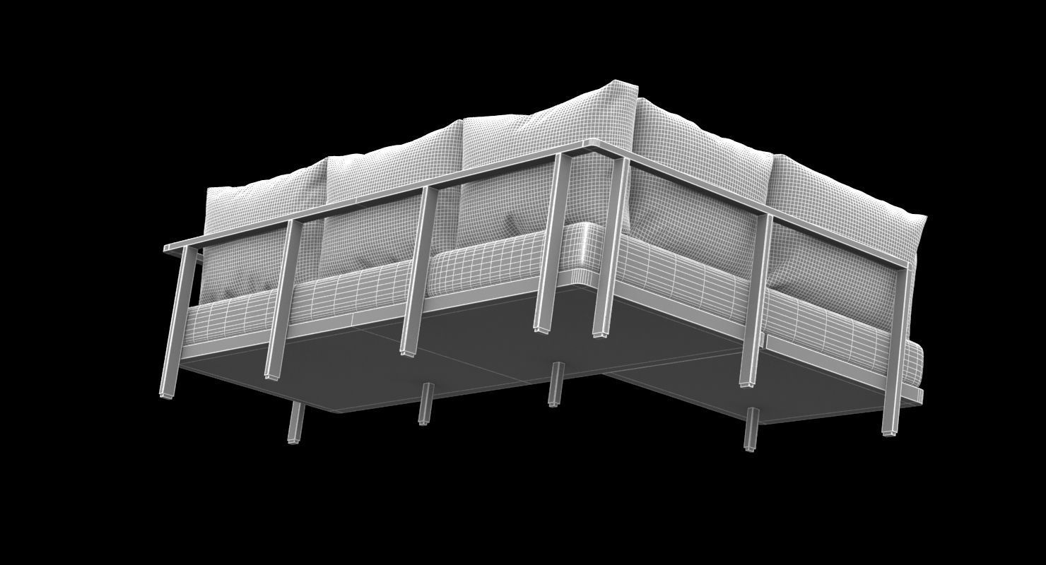 Royal Botania outdoor sofa 1 3D model_6
