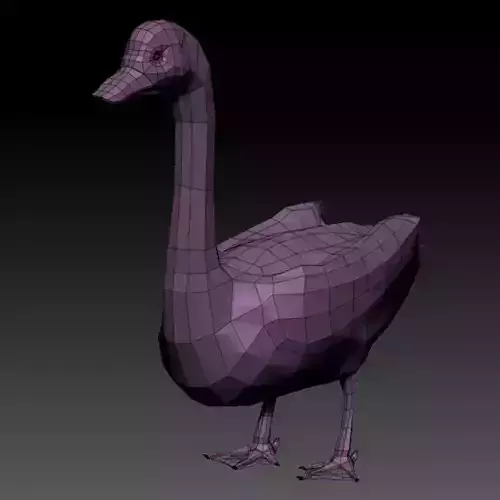 3D DUCK - LOWPOLY goose