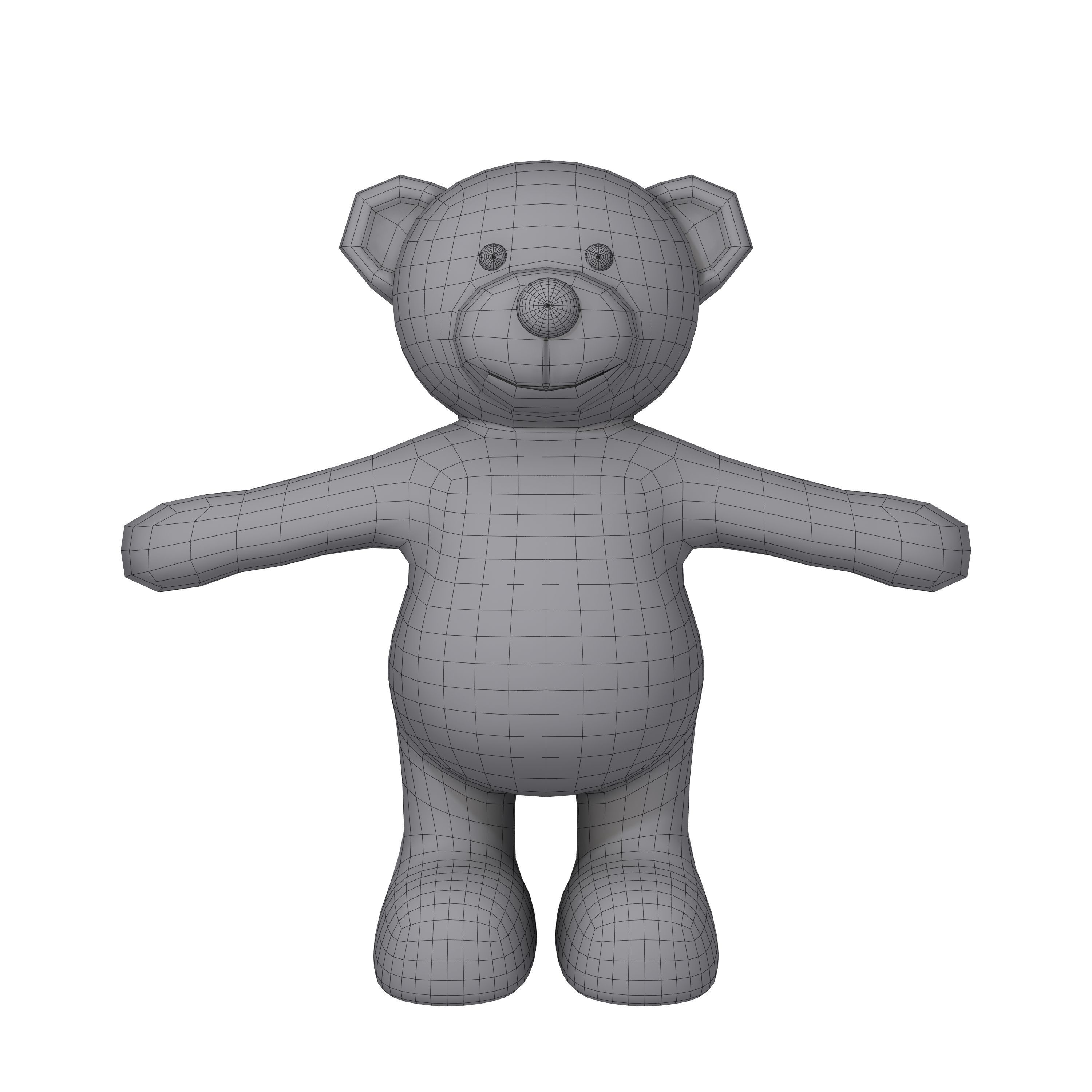Teddy Bear Cartoon 3D model_3