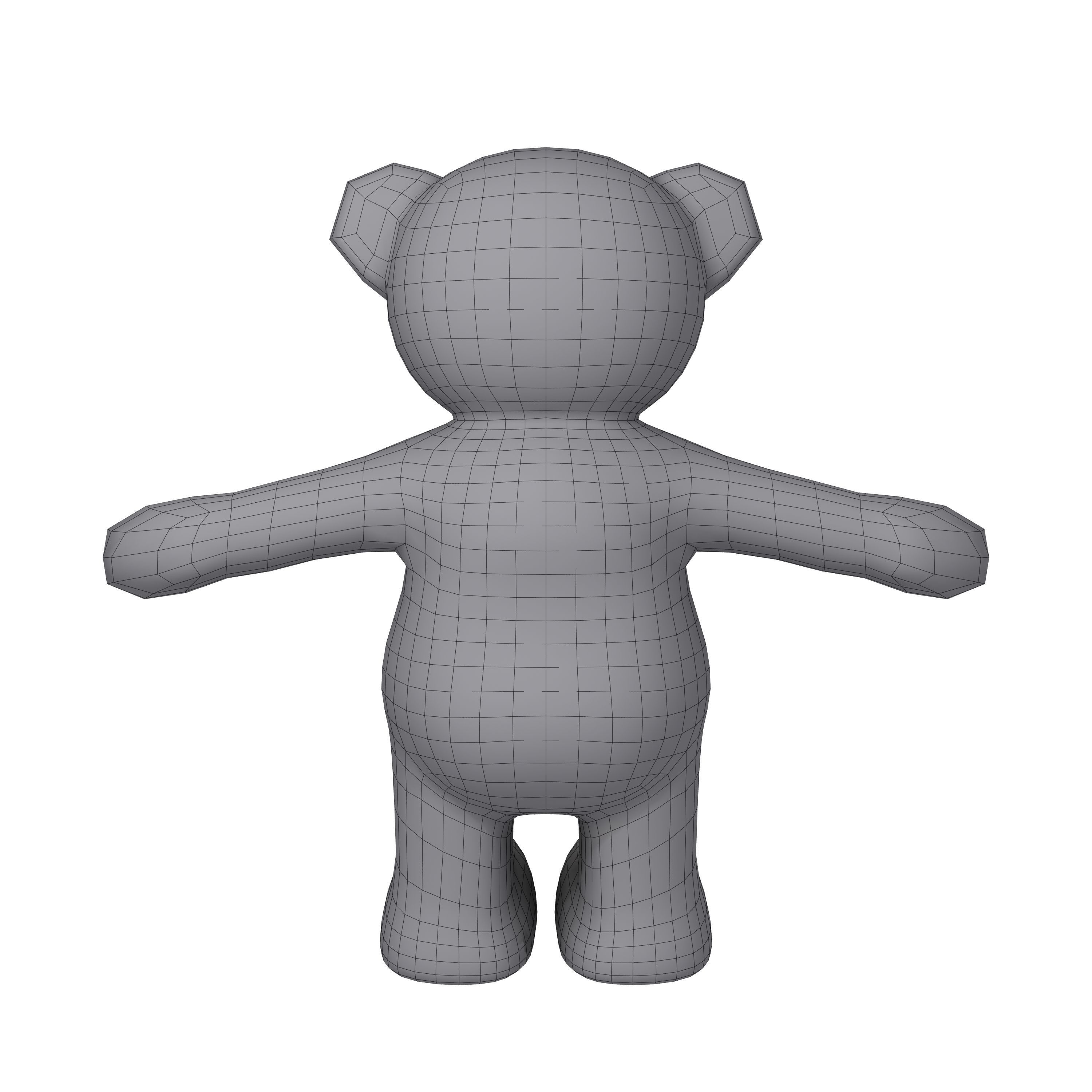 Teddy Bear Cartoon 3D model_5