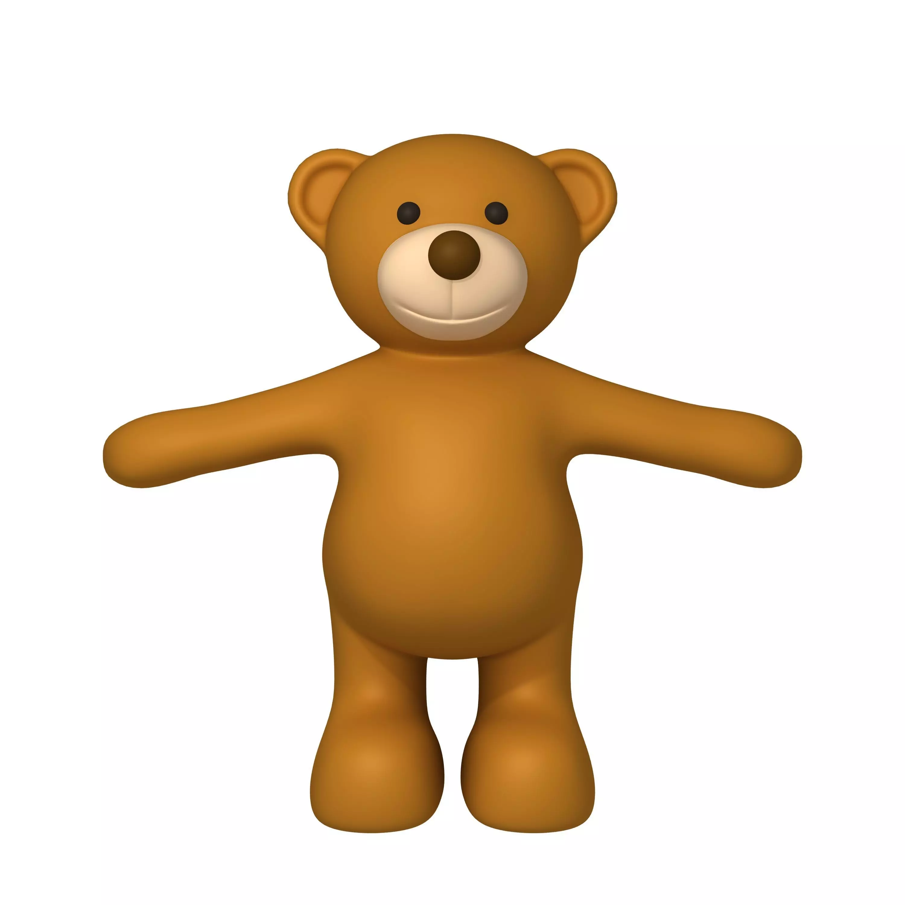 Teddy Bear Cartoon 3D model_0