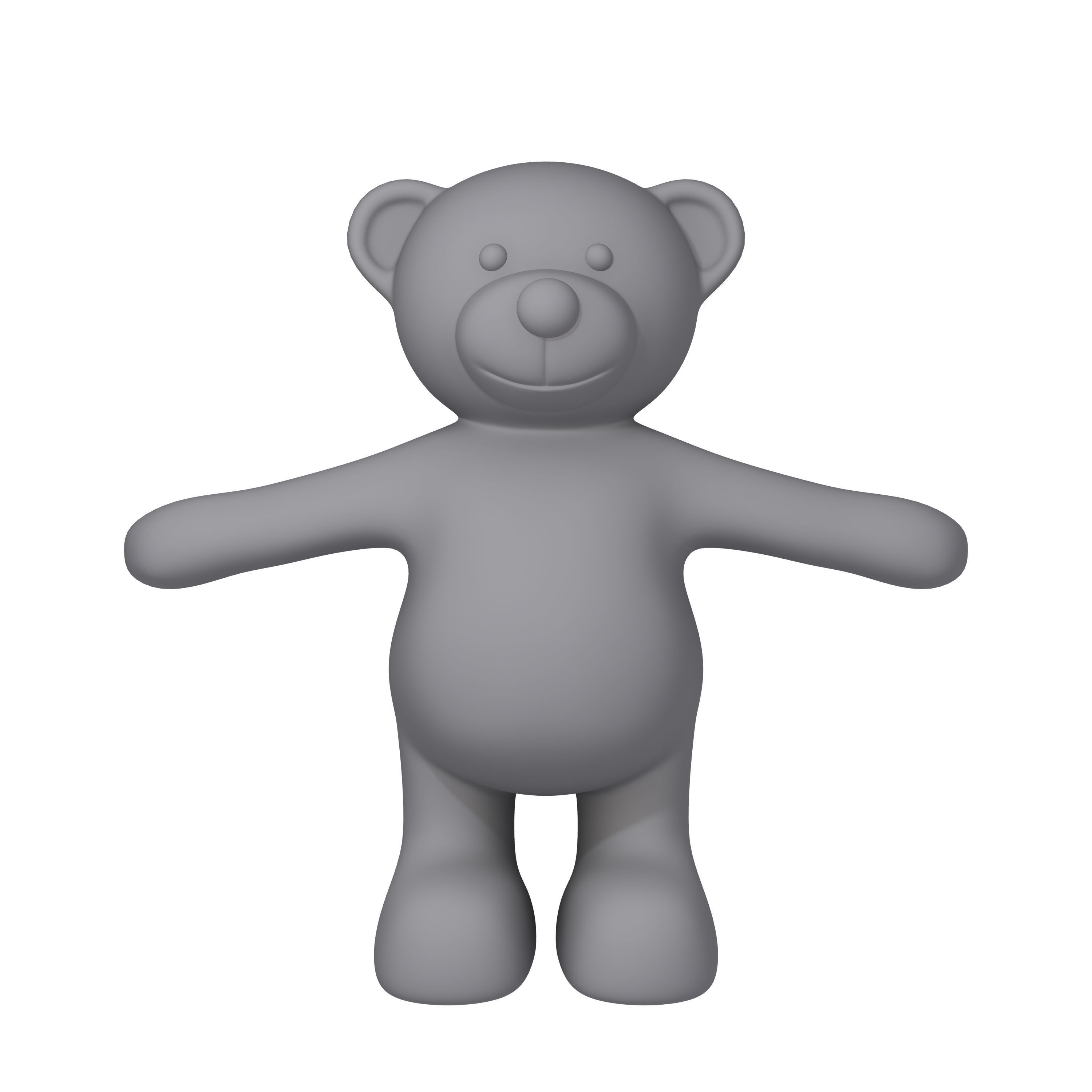Teddy Bear Cartoon 3D model_6