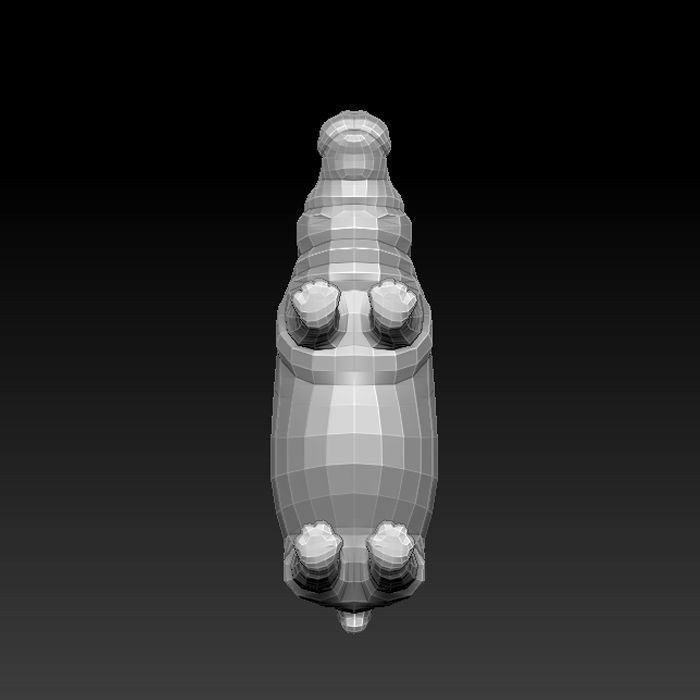 3D HIPPOPOTAMUS - LOWPOLY Low-poly 3D model_2