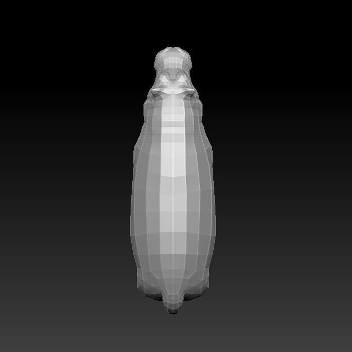 3D HIPPOPOTAMUS - LOWPOLY Low-poly 3D model_7