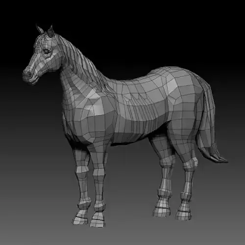 3D HORSE LOWPOLY