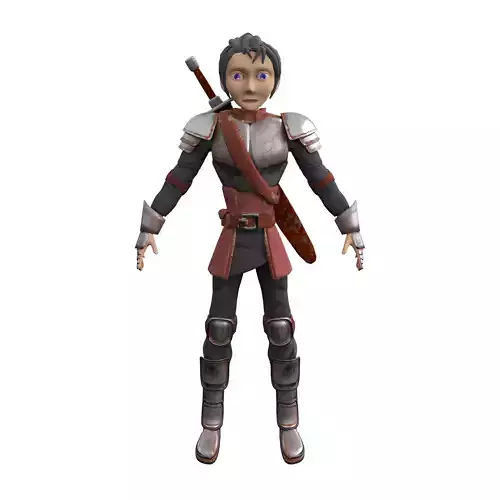 Stylized Medieval Warrior Character