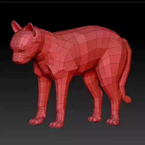 3D CAT LOWPOLY