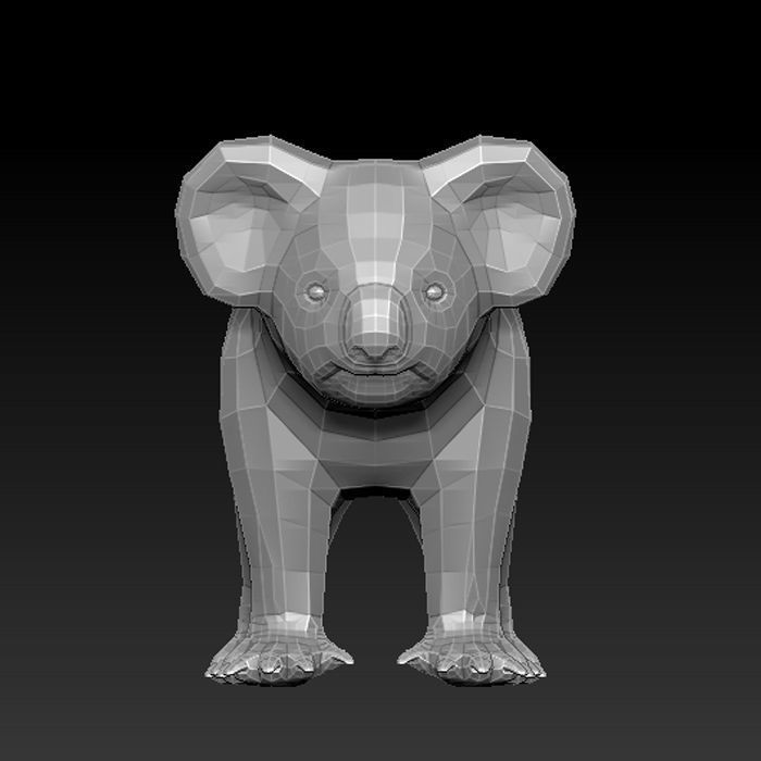 3D KOALA BEAR 3D model_2