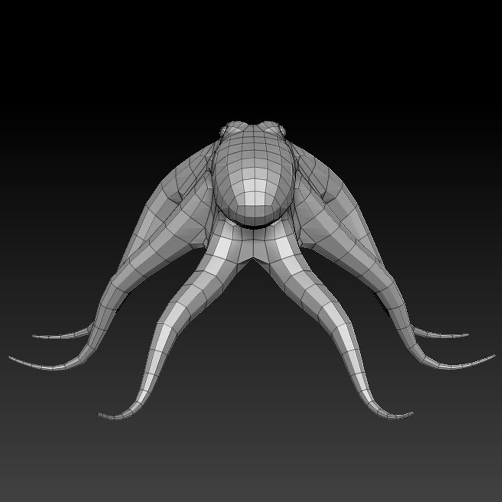 3D OCTOPUS LOWPOLY Low-poly 3D model_9