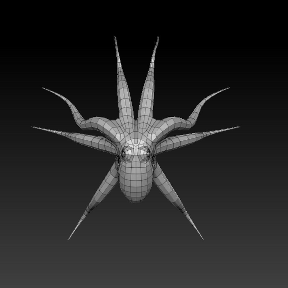 3D OCTOPUS LOWPOLY Low-poly 3D model_6