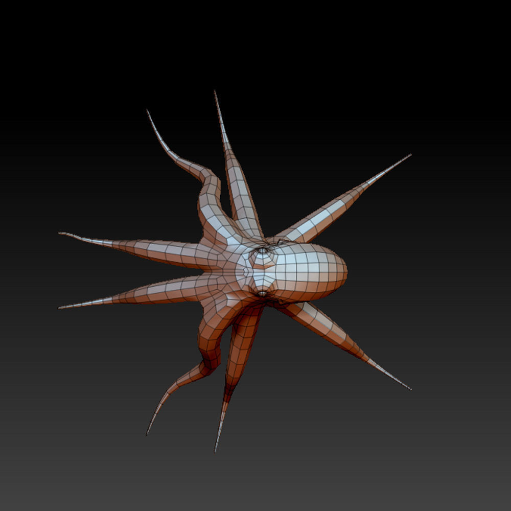 3D OCTOPUS LOWPOLY Low-poly 3D model_5