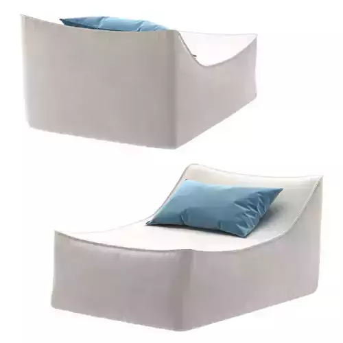 Restoration Hardware IBIZA LOUNGE CHAIR 3D model