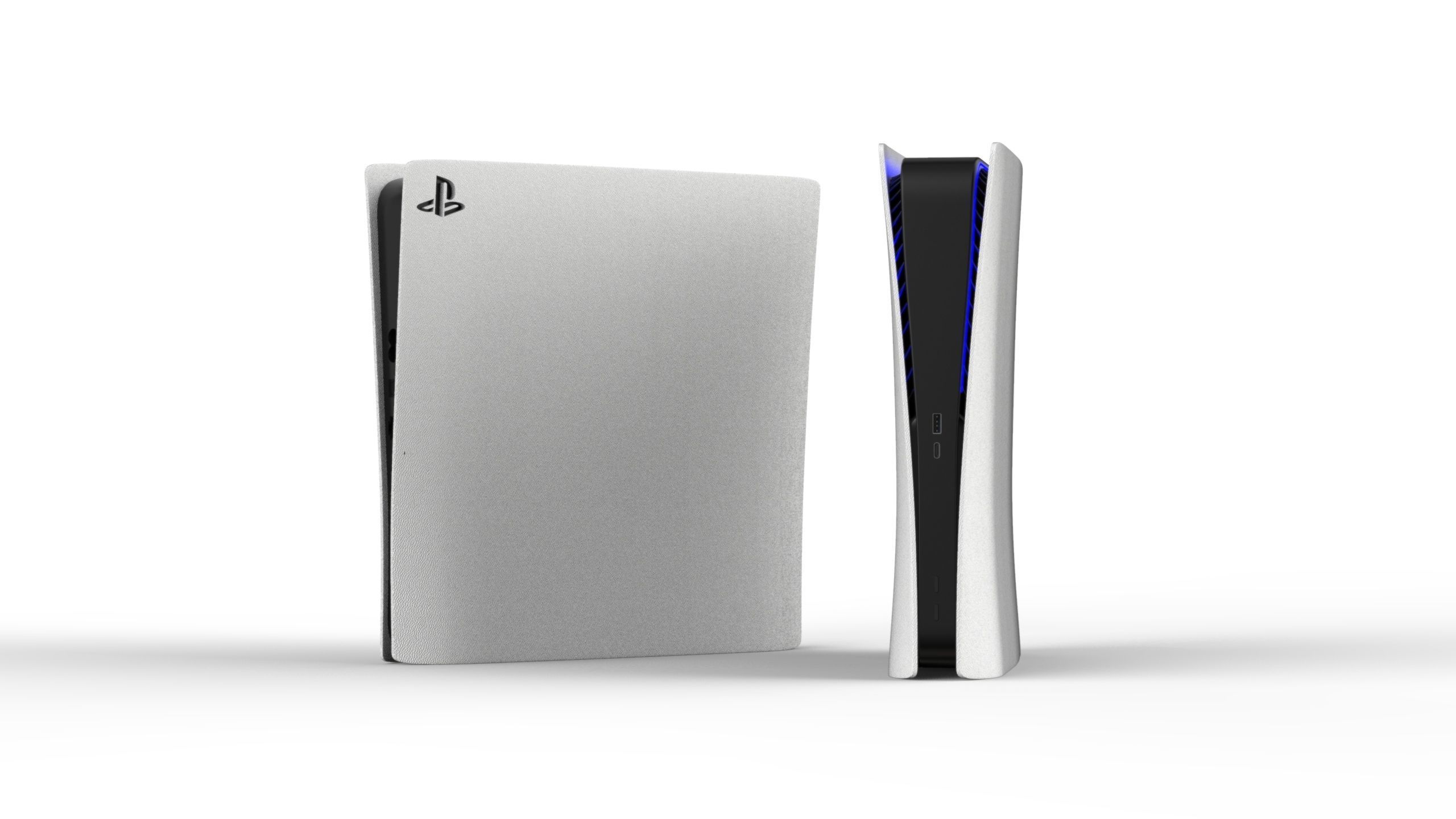PlayStation 5 Digital version 3D model_1