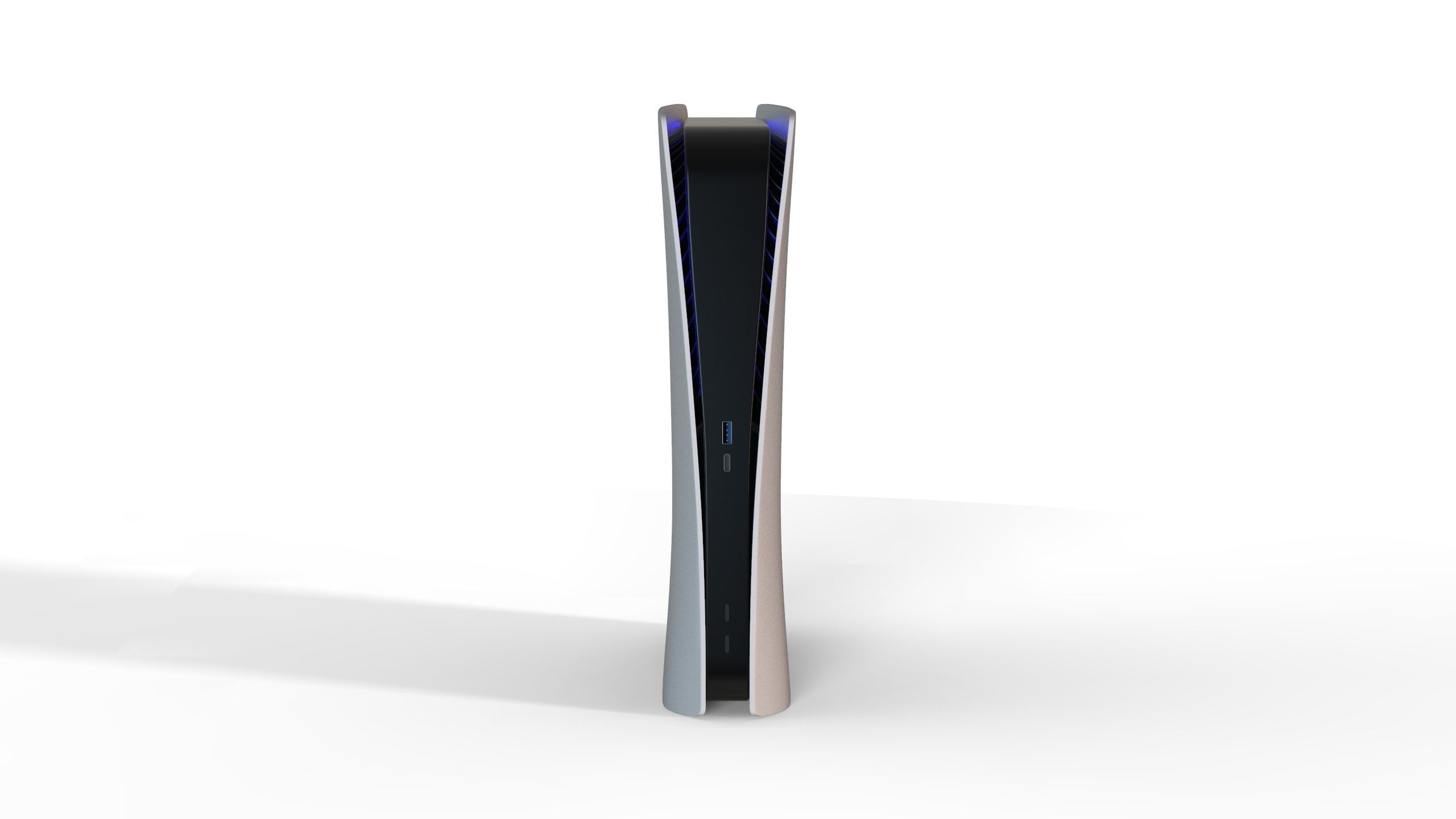 PlayStation 5 Digital version 3D model_3