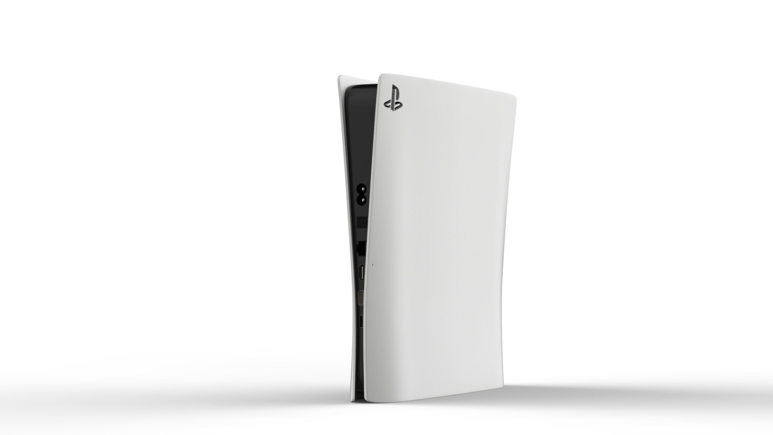 PlayStation 5 Digital version 3D model_2