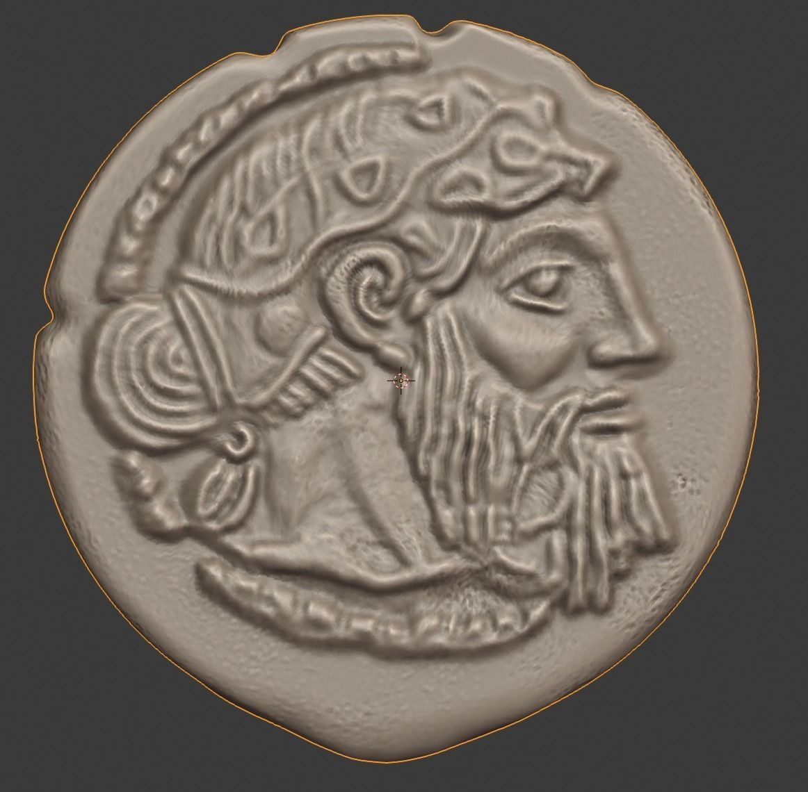GREEK SILVER DRACHM OF NAXOS 3D print model_7