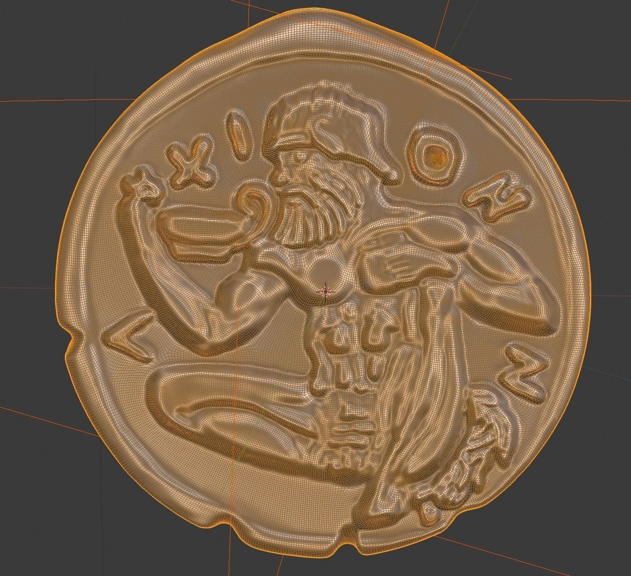 GREEK SILVER DRACHM OF NAXOS 3D print model_6