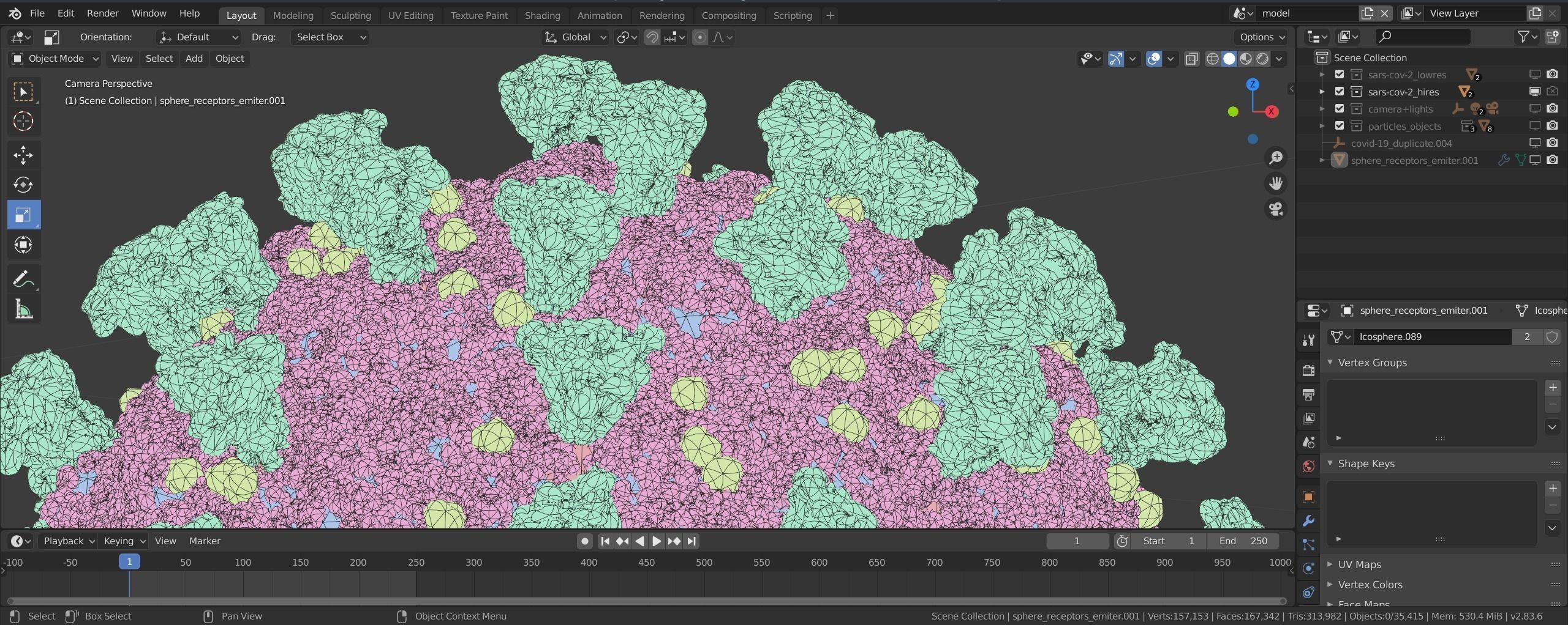 Corona Virus 3D model_5