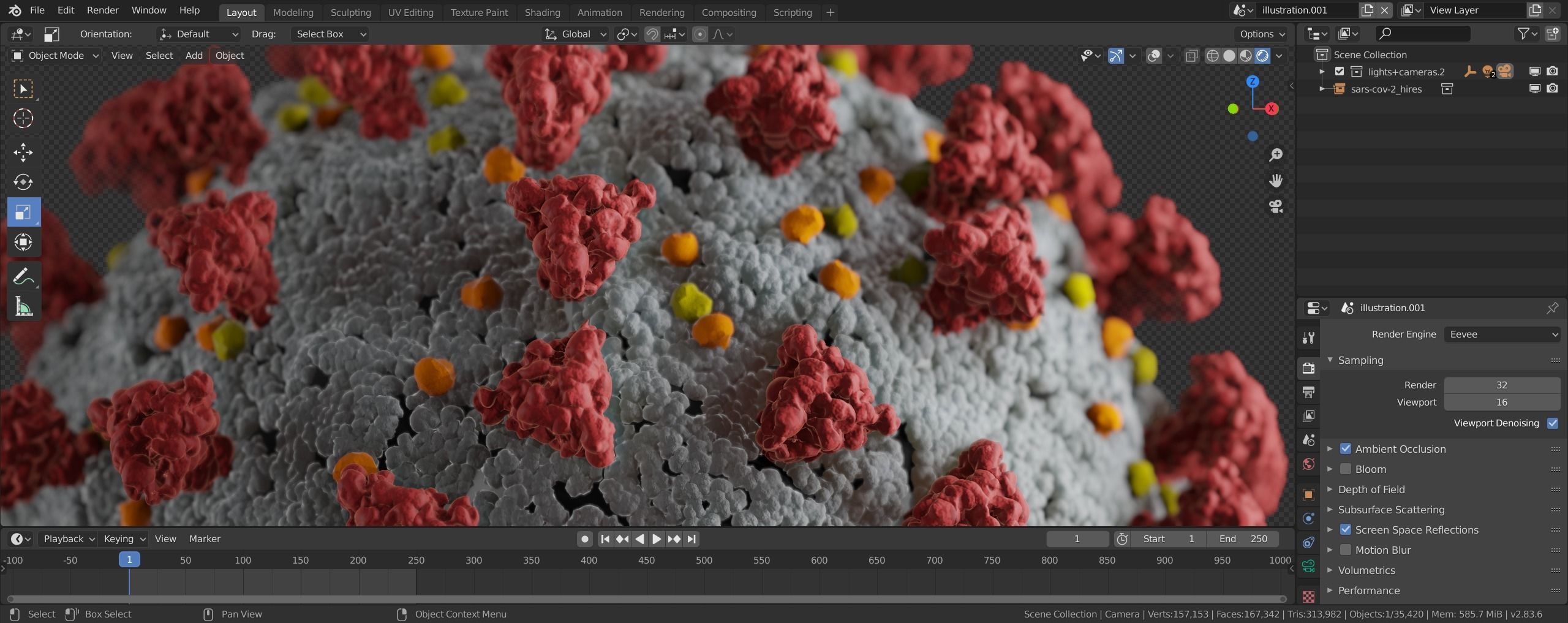 Corona Virus 3D model_8