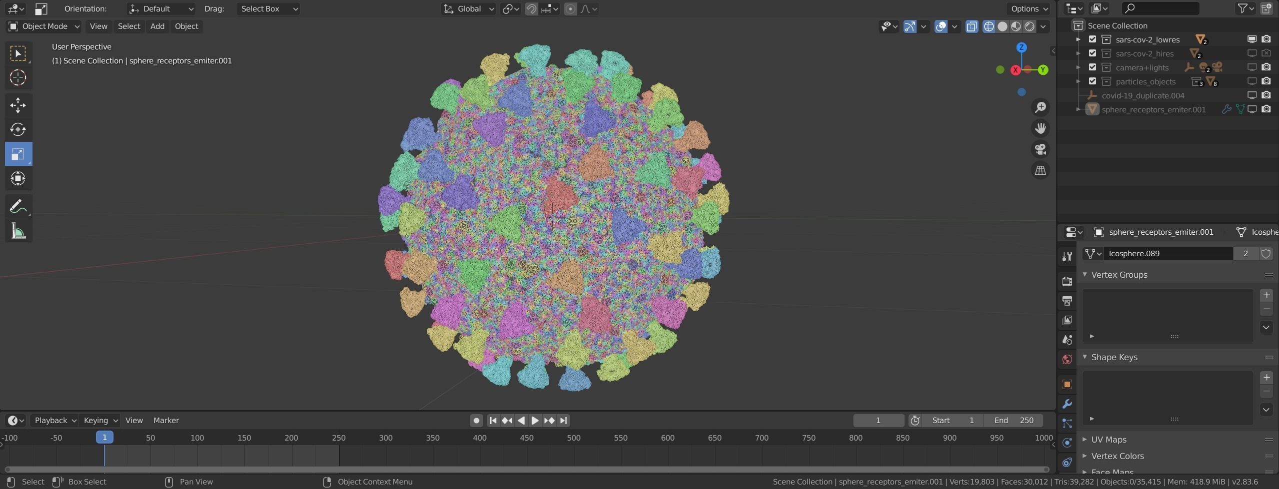 Corona Virus 3D model_4