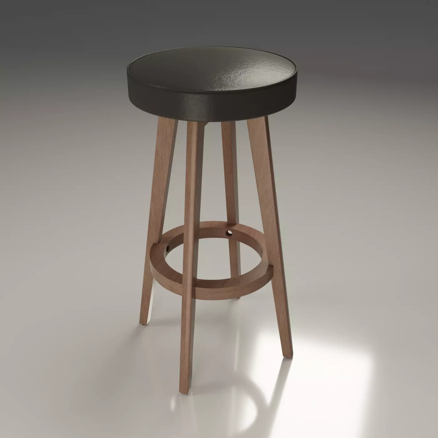 Bar stool Free 3D model_0