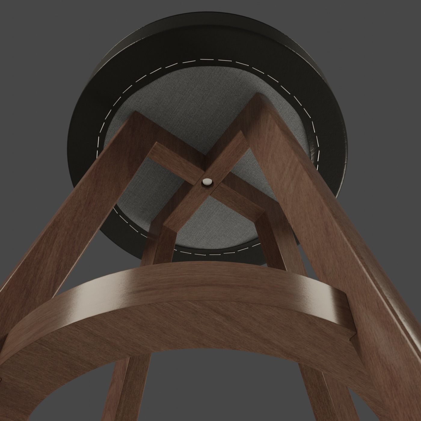 Bar stool Free 3D model_3