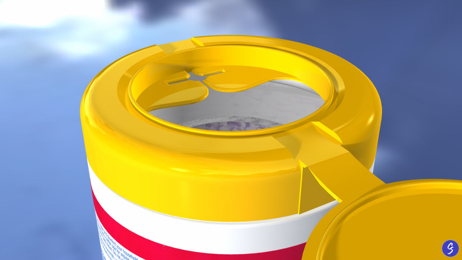 Lysol Disinfecting Wet Wipes 3D model_11