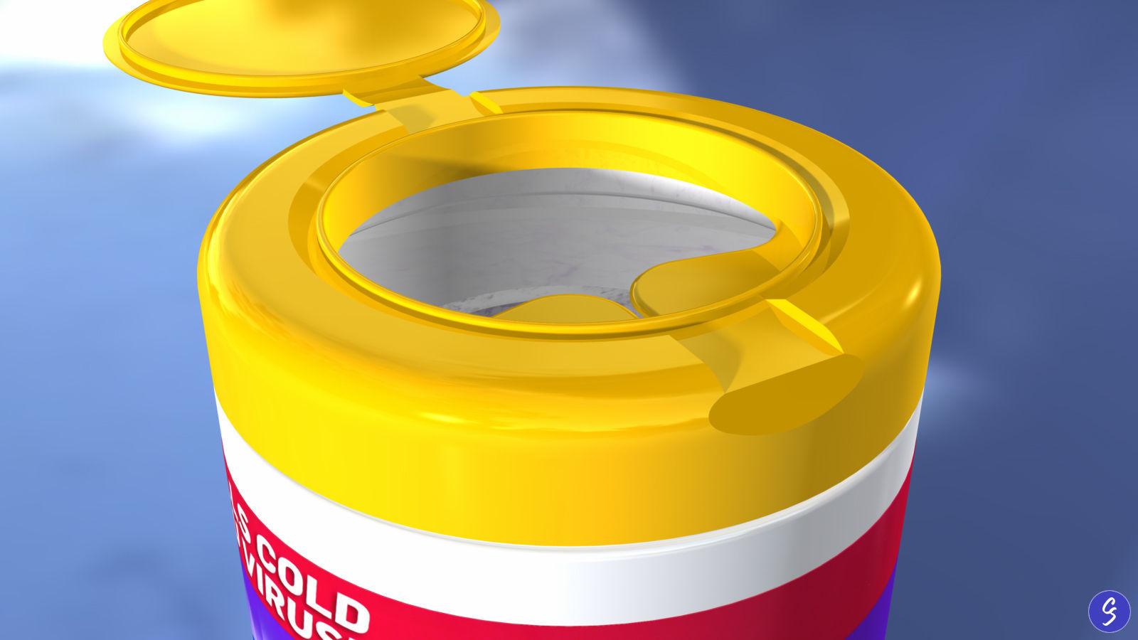 Lysol Disinfecting Wet Wipes 3D model_9