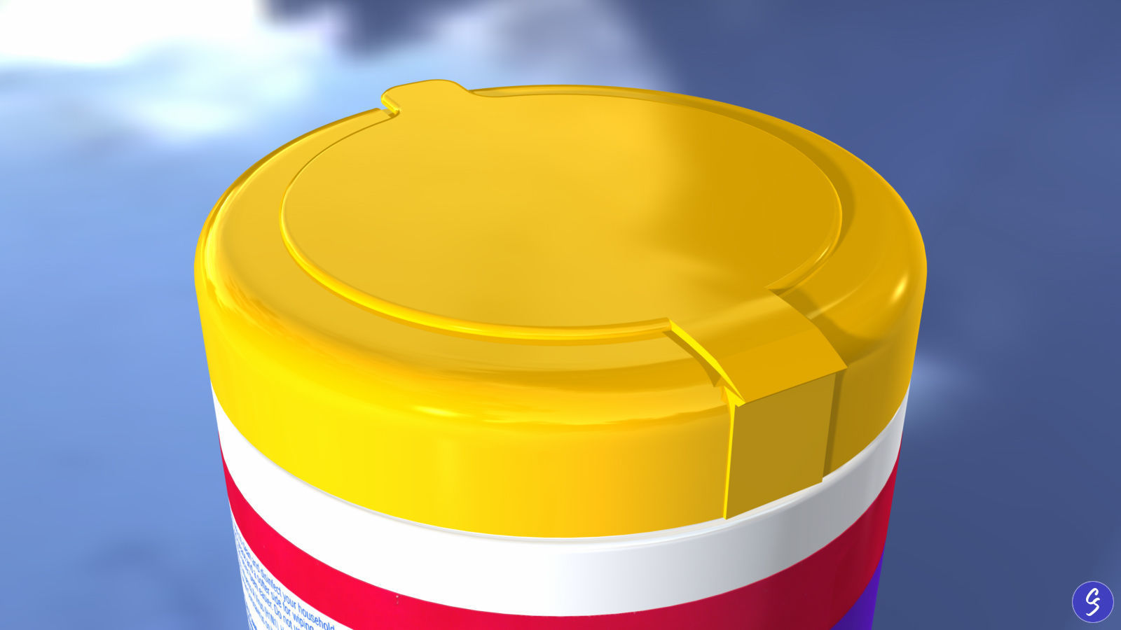 Lysol Disinfecting Wet Wipes 3D model_10