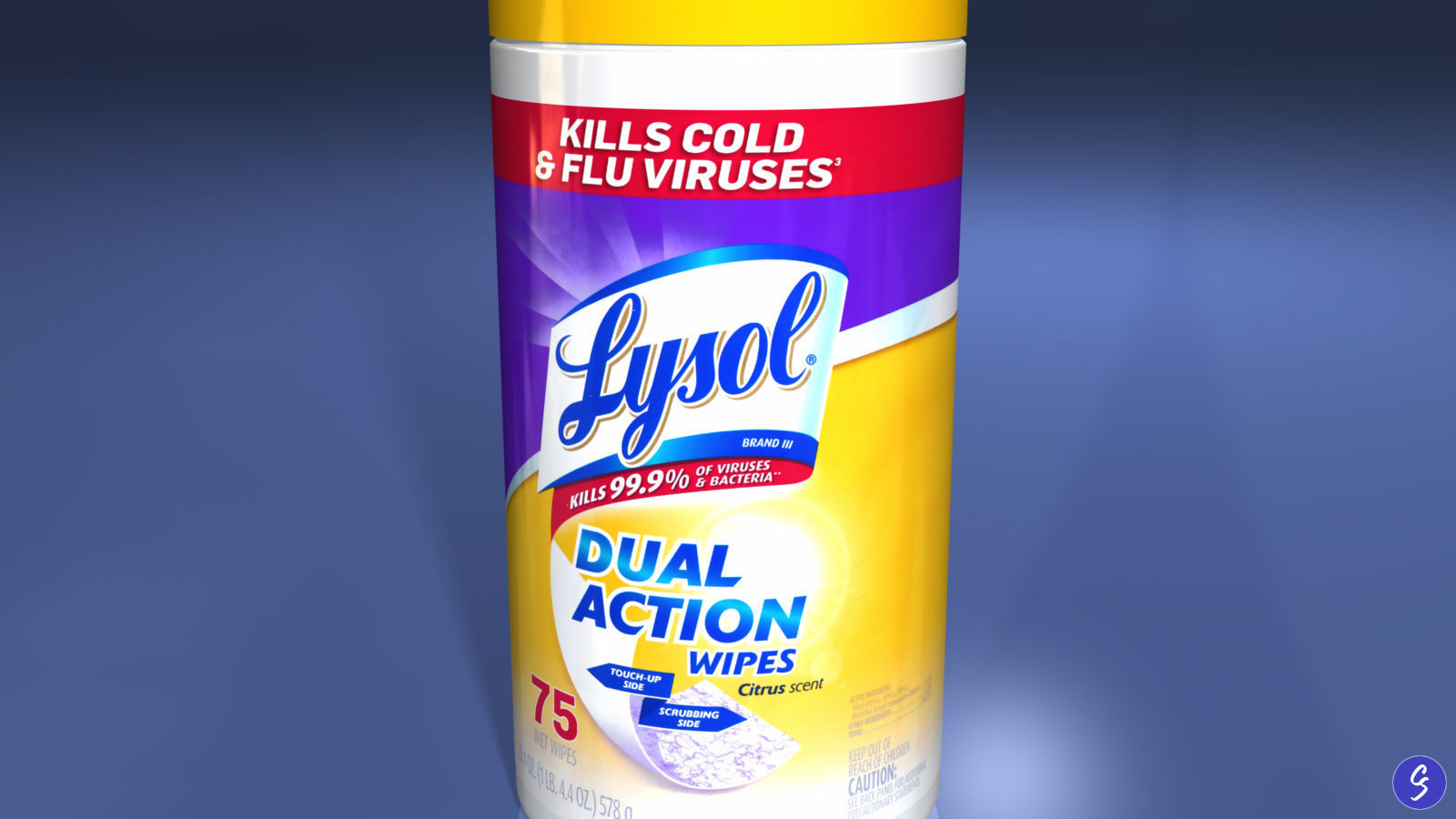 Lysol Disinfecting Wet Wipes 3D model_4
