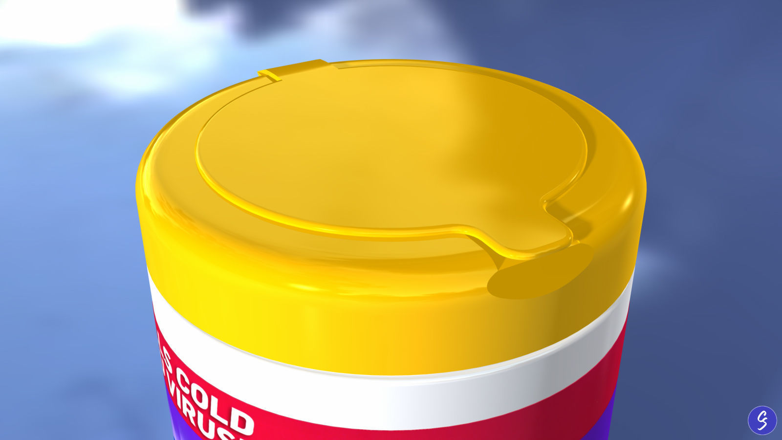 Lysol Disinfecting Wet Wipes 3D model_8