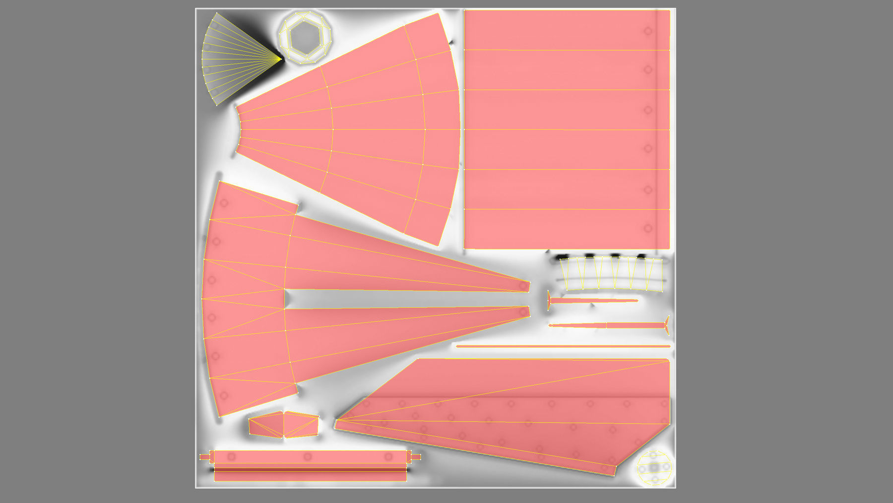 JP Rocket Type3 Mk28 Low-poly 3D model_18